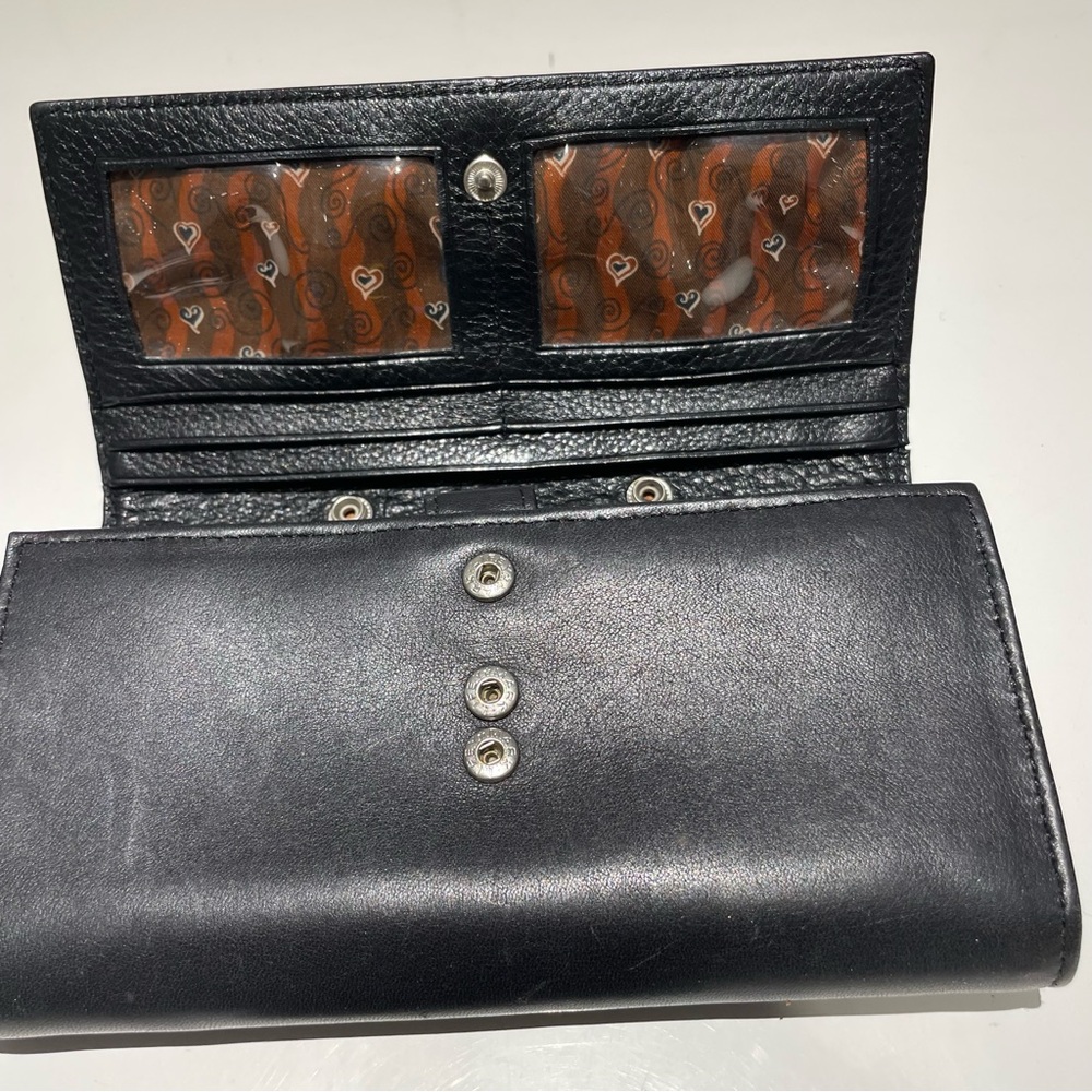 Brighton Women’s Large Croc Print Tri Fold and Black & Brown Wallet - Picture 9 of 14